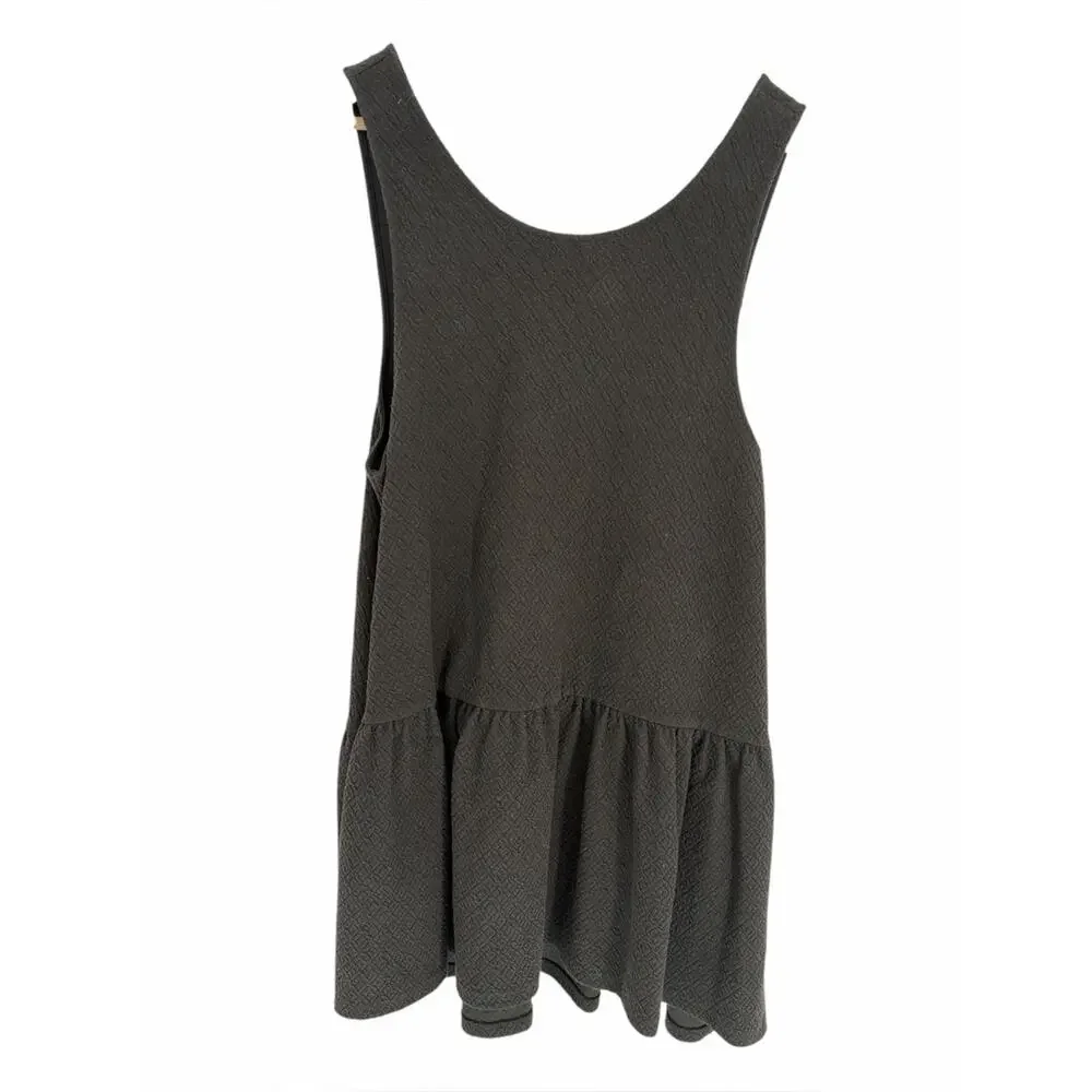 Free People Easy Street Mini Dress Black - Medium